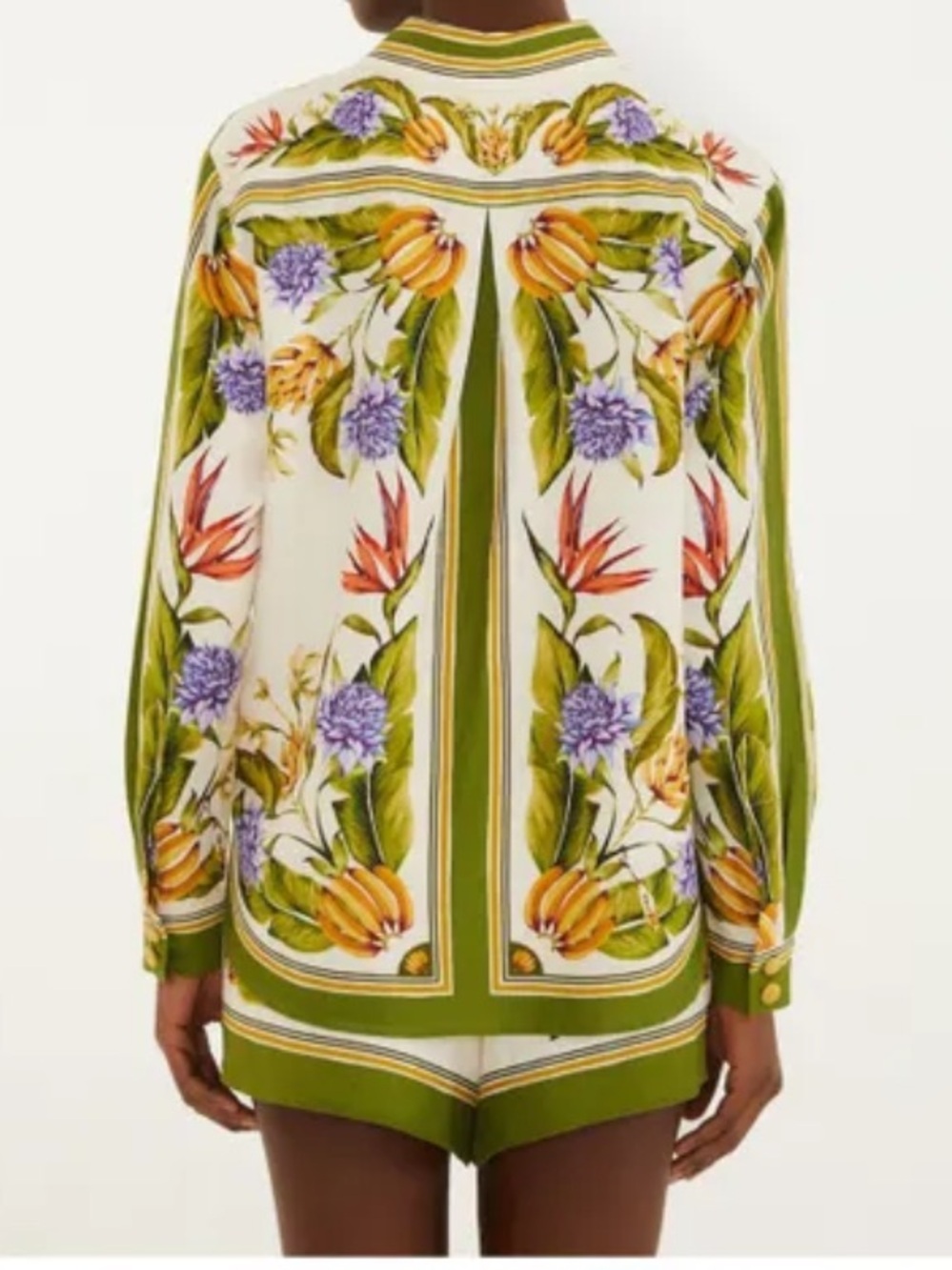 Farm Rio Floral-Print Button Front Blouse - Picture 2 of 10
